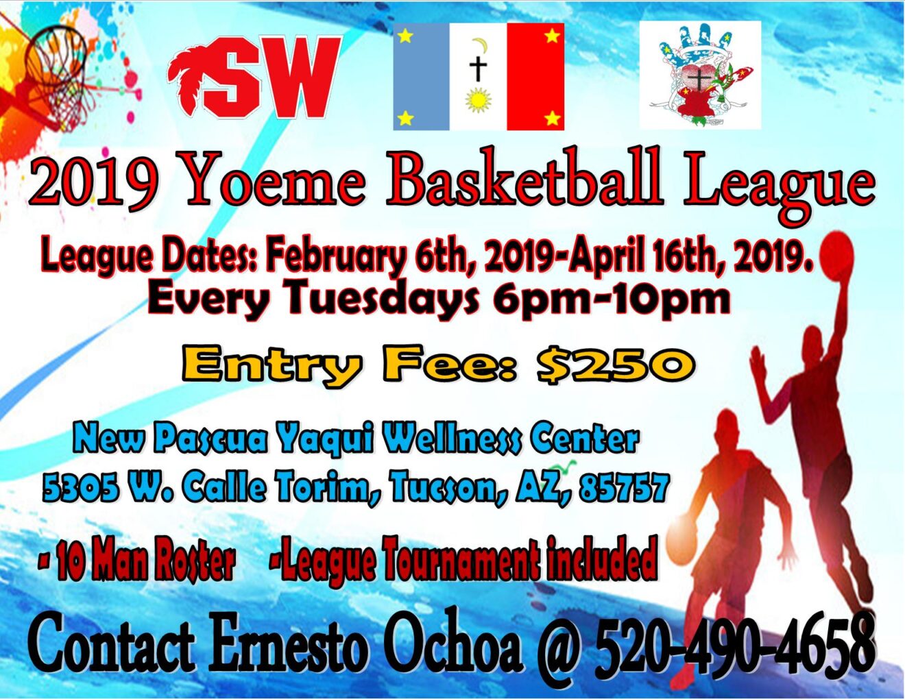 basketball league flyer.